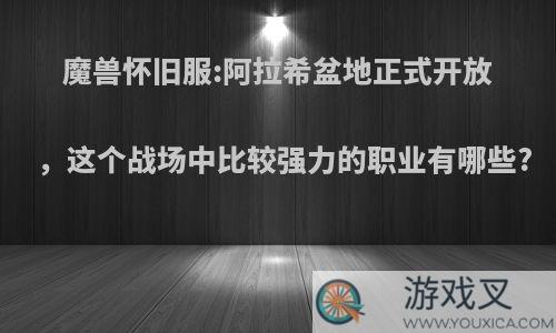 魔兽怀旧服:阿拉希盆地正式开放，这个战场中比较强力的职业有哪些?