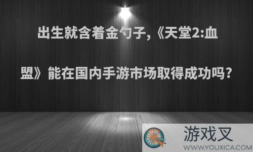 出生就含着金勺子,《天堂2:血盟》能在国内手游市场取得成功吗?