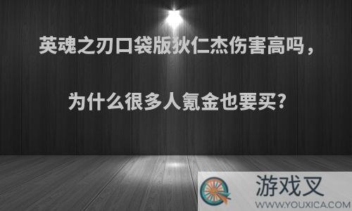 英魂之刃口袋版狄仁杰伤害高吗，为什么很多人氪金也要买?