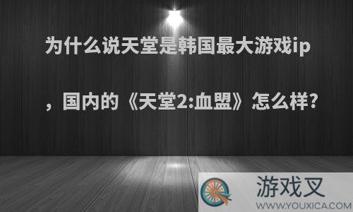 为什么说天堂是韩国最大游戏ip，国内的《天堂2:血盟》怎么样?