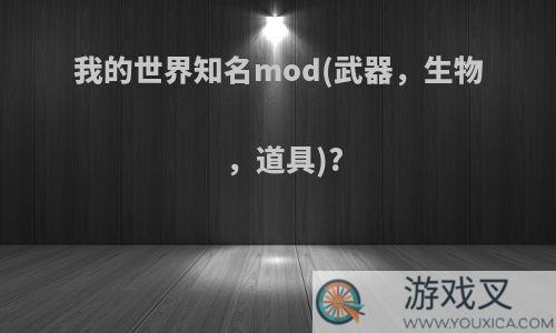 我的世界知名mod(武器，生物，道具)?