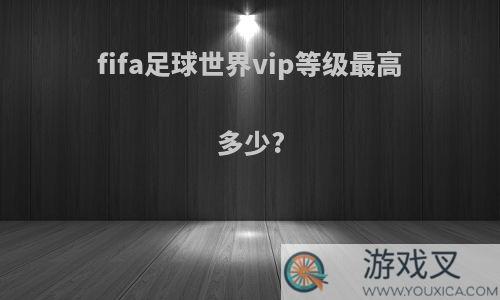 fifa足球世界vip等级最高多少?