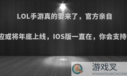 LOL手游真的要来了，官方亲自回应或将年底上线，IOS版一直在，你会支持吗?