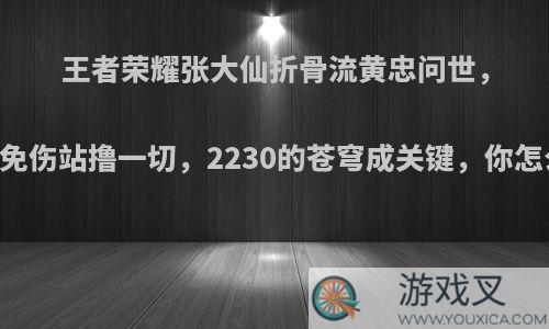 王者荣耀张大仙折骨流黄忠问世，70%免伤站撸一切，2230的苍穹成关键，你怎么看?