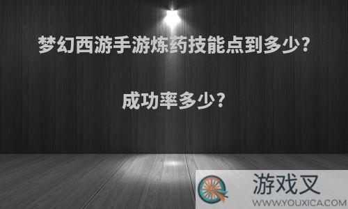 梦幻西游手游炼药技能点到多少?成功率多少?