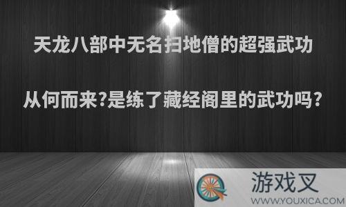 天龙八部中无名扫地僧的超强武功从何而来?是练了藏经阁里的武功吗?