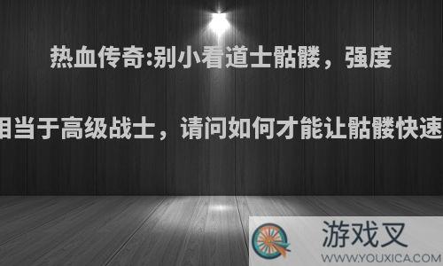 热血传奇:别小看道士骷髅，强度相当于高级战士，请问如何才能让骷髅快速?