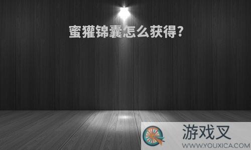 蜜獾锦囊怎么获得?